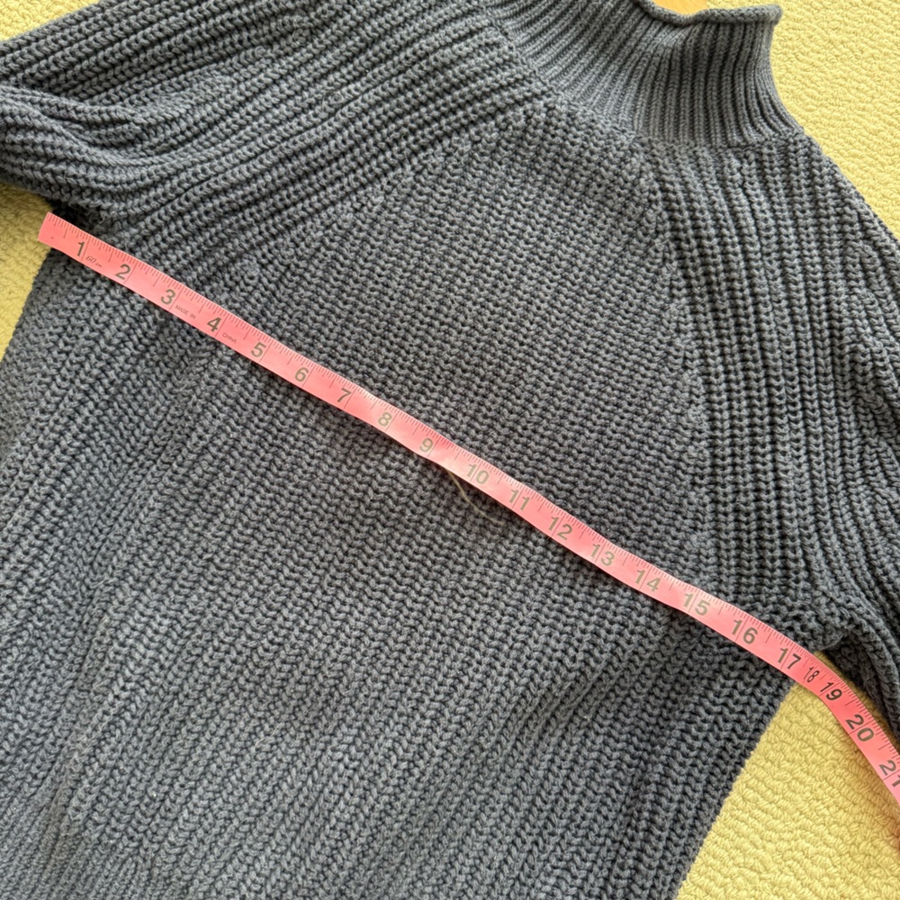 J Crew 100% Cotton Relaxed Rollneck™ sweater in Navy - Picture 7 of 7